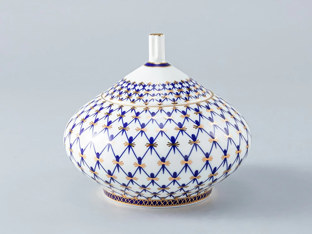 Сахарница Купольная 'Кобальтовая сетка' 300 мл арт.  80.72837.00.1