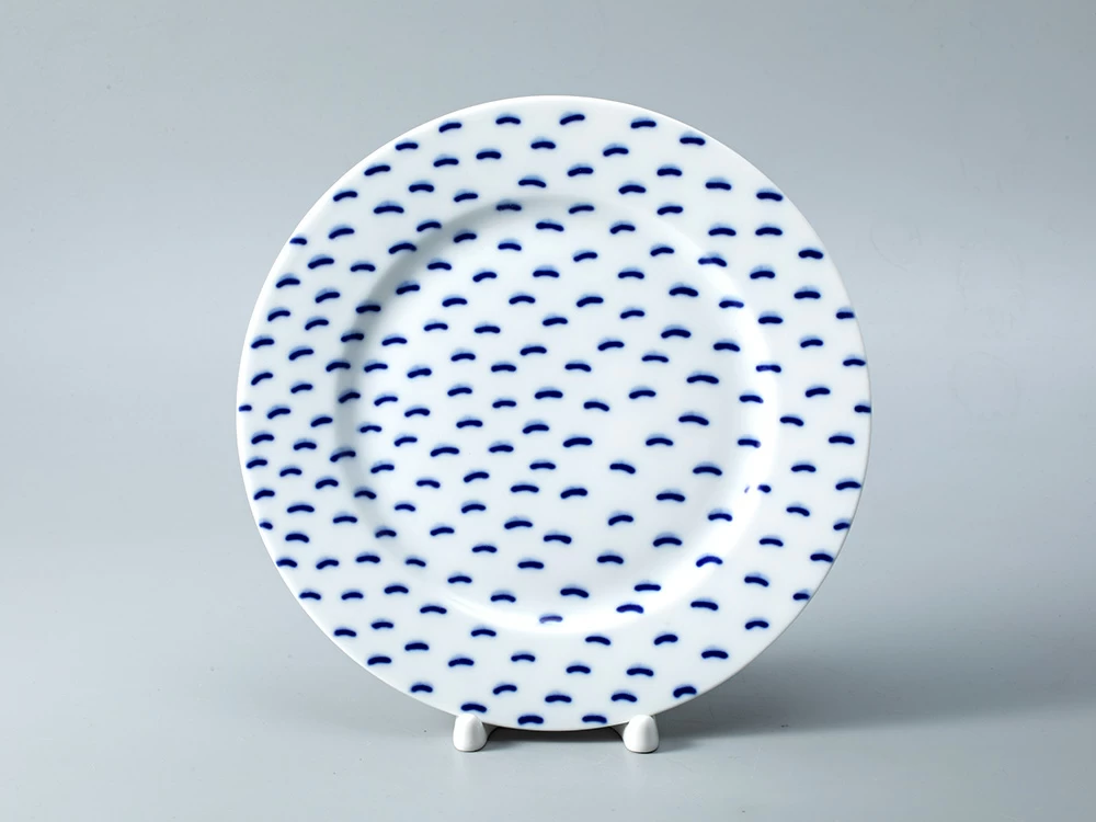 Тарелка мелкая 215 форма Европейская - 2 рисунок Реки России. Енисей, арт. 80.35358.00.1