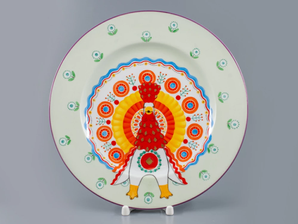 Декоративная тарелка 265 мм, форма Mazarin, рисунок Жар птица, арт 80.86742.00.1