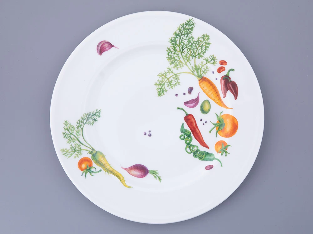 Тарелка 270 мм, форма Гладкая, рисунок Мамина Дача, арт. 80.48010.00.1