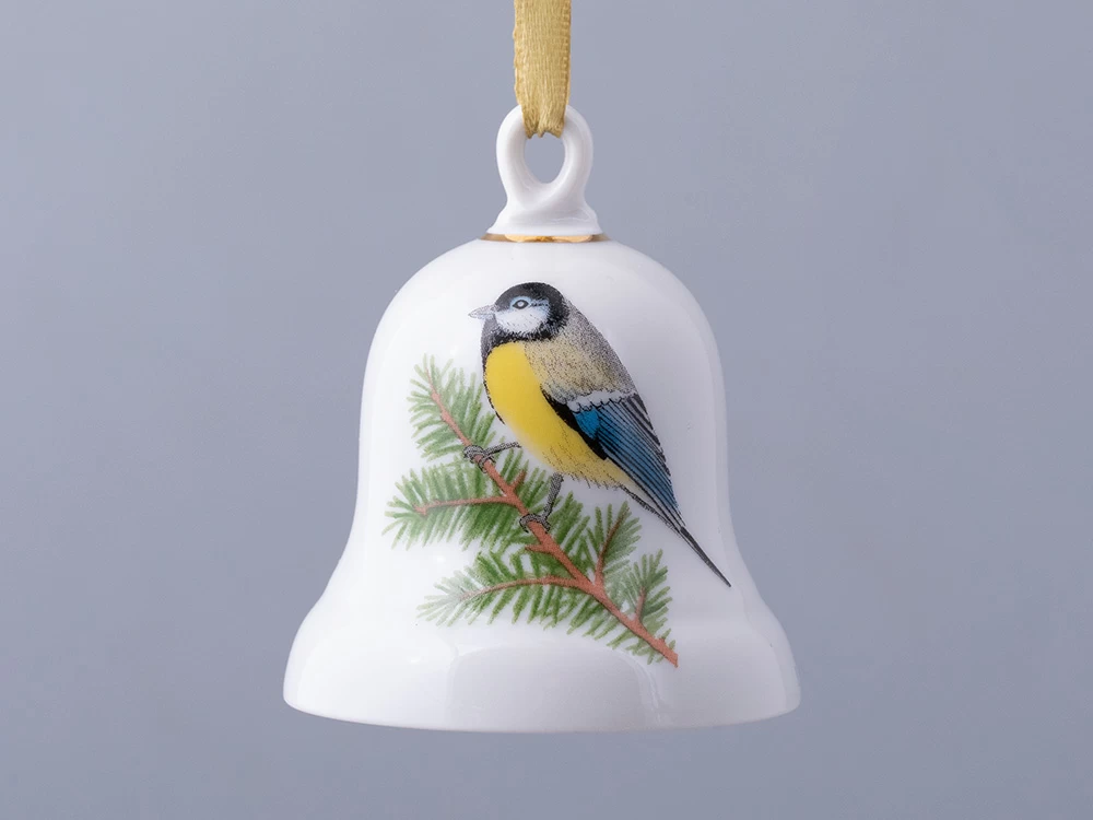 Колокольчик в подарочной упаковке, форма Петелька, рисунок Синица 81.31481.00.1