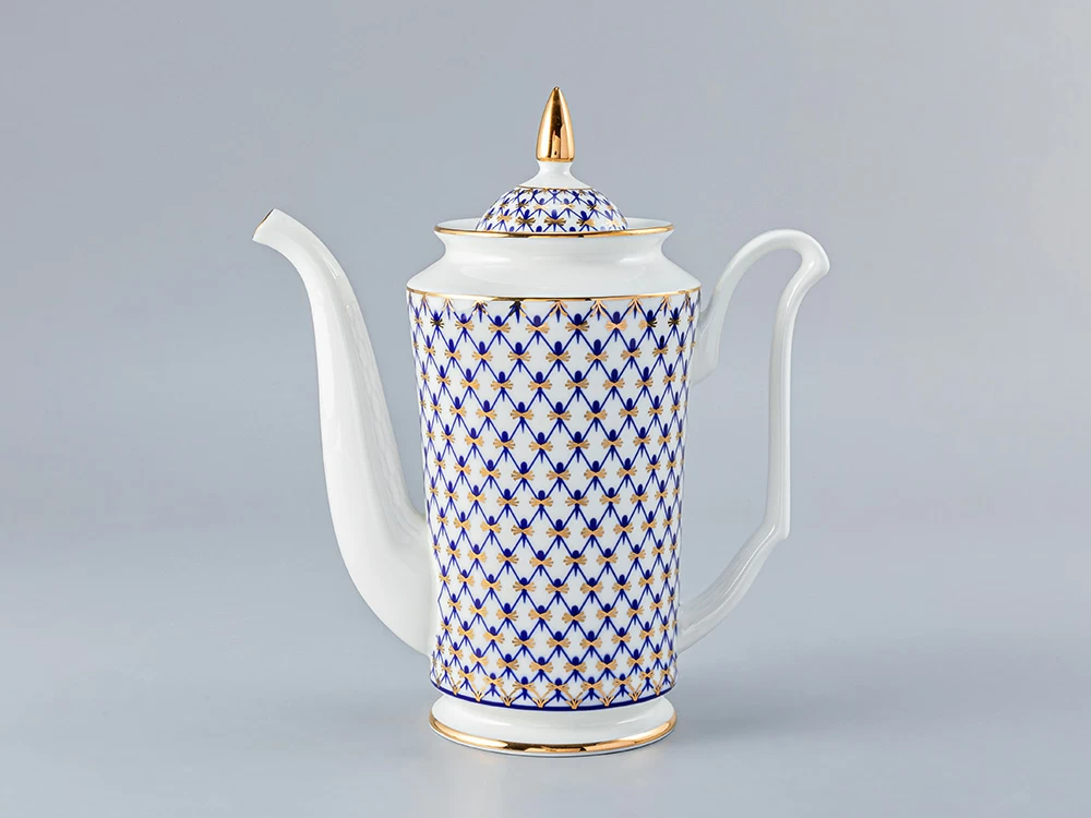 Кофейник Юлия Кобальтовая сетка 690 мл арт. 80.66466.00.1