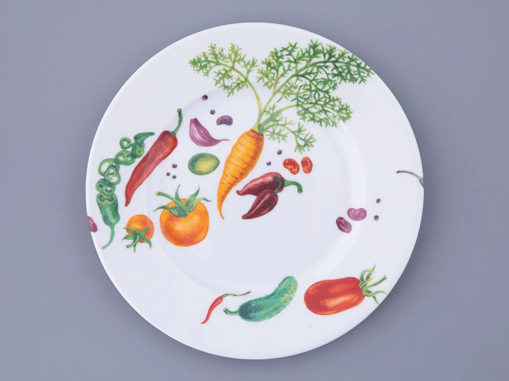 Тарелка мелкая 180 мм, форма Европейская, рисуонк Мамина Дача, арт. 80.48012.00.1