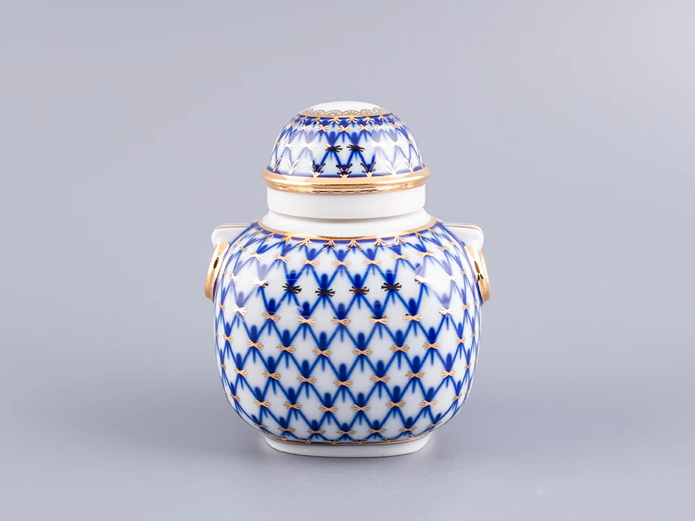 Чайница Колечко Кобальтовая сетка арт. 80.59156.00.1