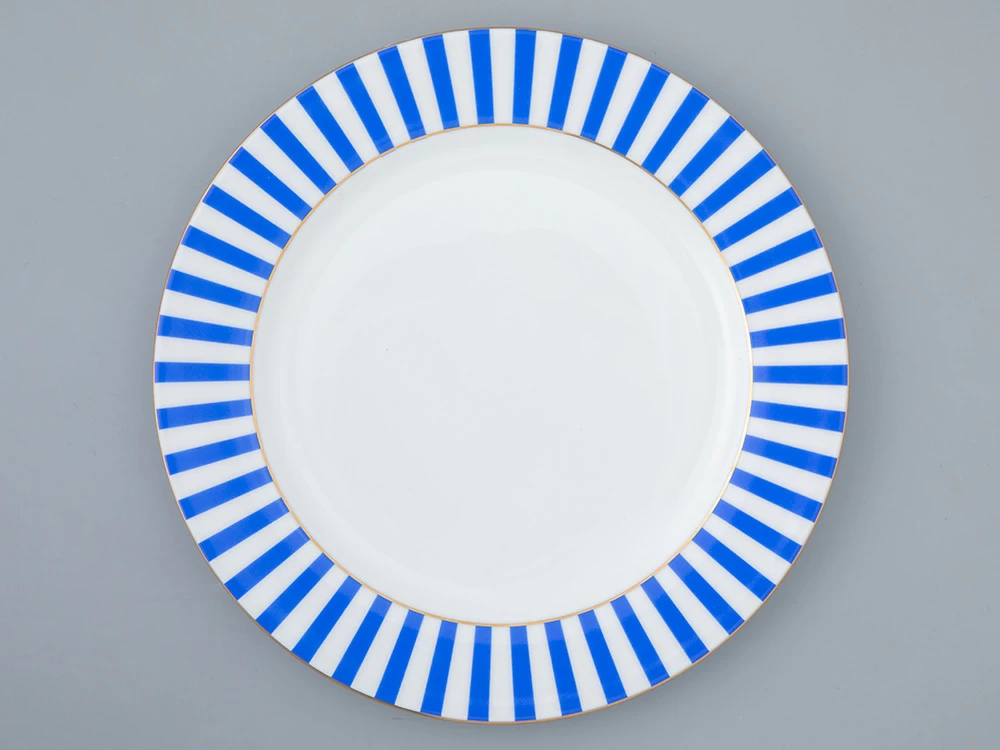 Тарелка плоская 200 мм, форма Стандартная, рисунок Да и нет Лазурный, арт. 80.46526.00.1