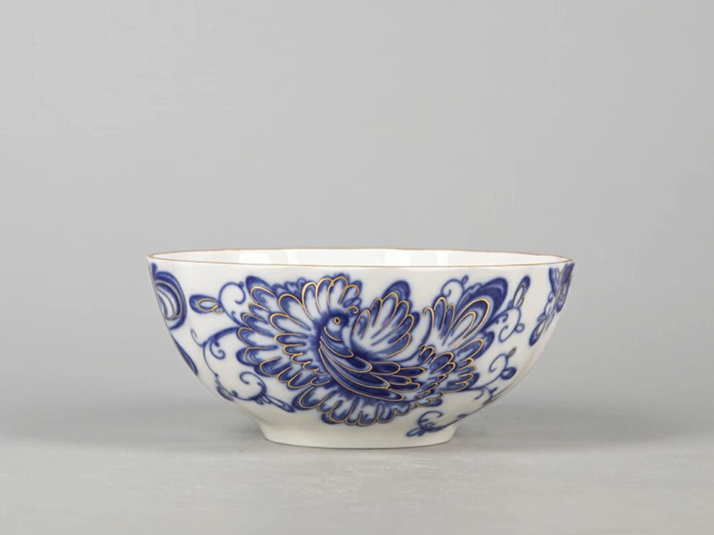 Салатник форма Тюльпан 500 мл, рисунок Поющий сад, арт. 80.41803.00.1