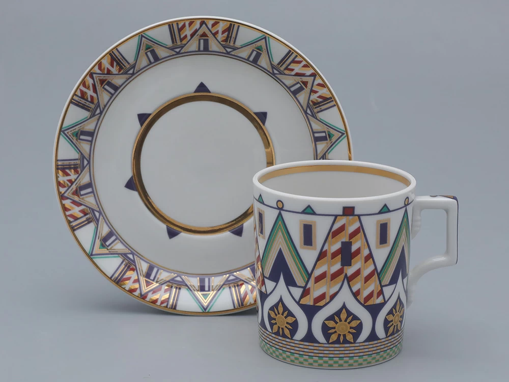 Чашка с блюдцем чайная, форма Гербовая, рисунок Великая Русь 1, арт. 81.31999.00.1