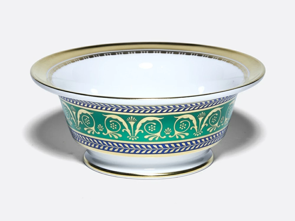 Салатник двухпорционный круглый форма Александрия рисунок Золотой 52 арт. 80.65354.00.1