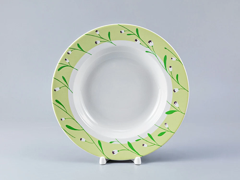 Тарелка 220 мм форма Глубокая, рисунок Весенний бриз, арт. 80.98407.00.1