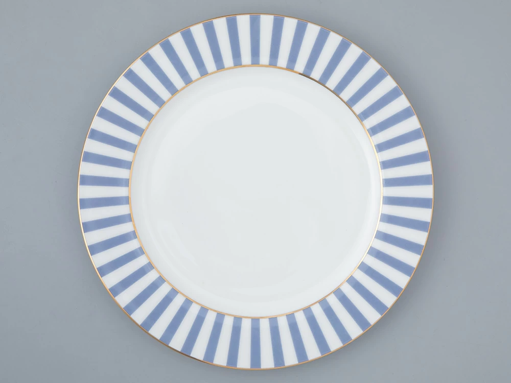 Тарелка плоская 200 мм, форма Стандартная, рисунок Да и нет Серый, арт. 80.46527.00.1