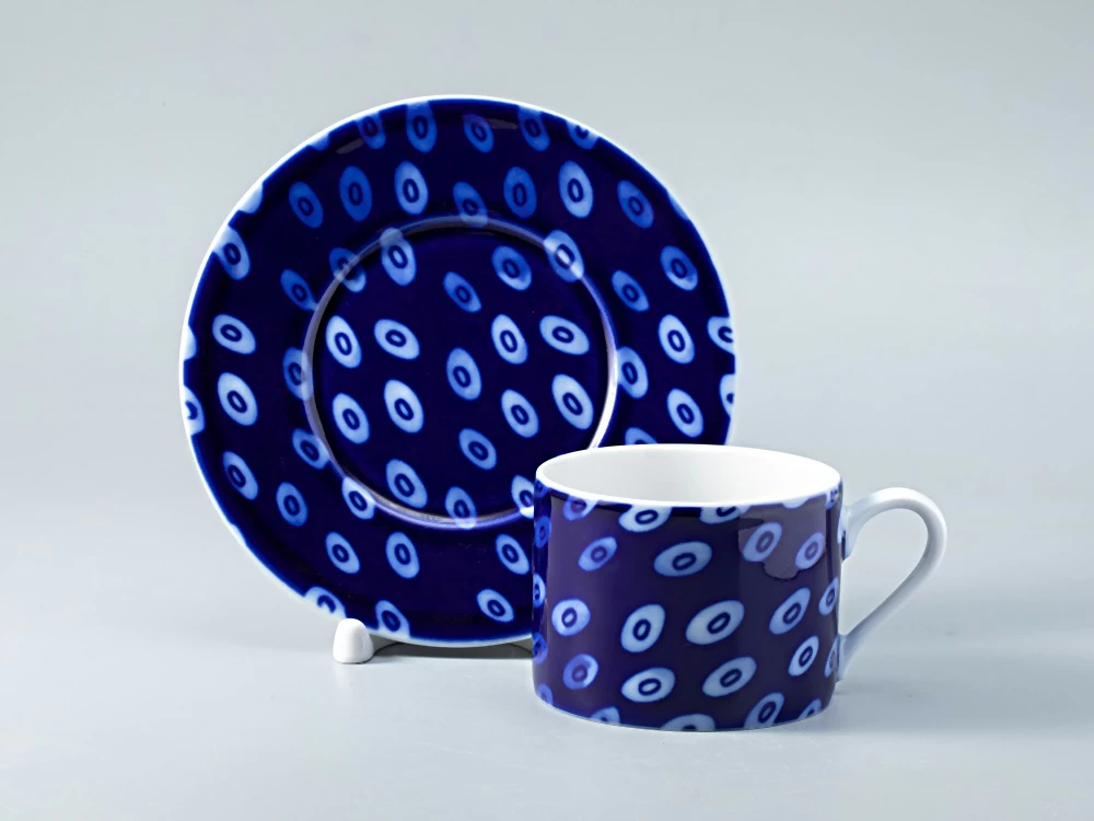 Чашка с блюдцем форма Соло рисунок Реки России. Амур арт. 81.28754.00.1