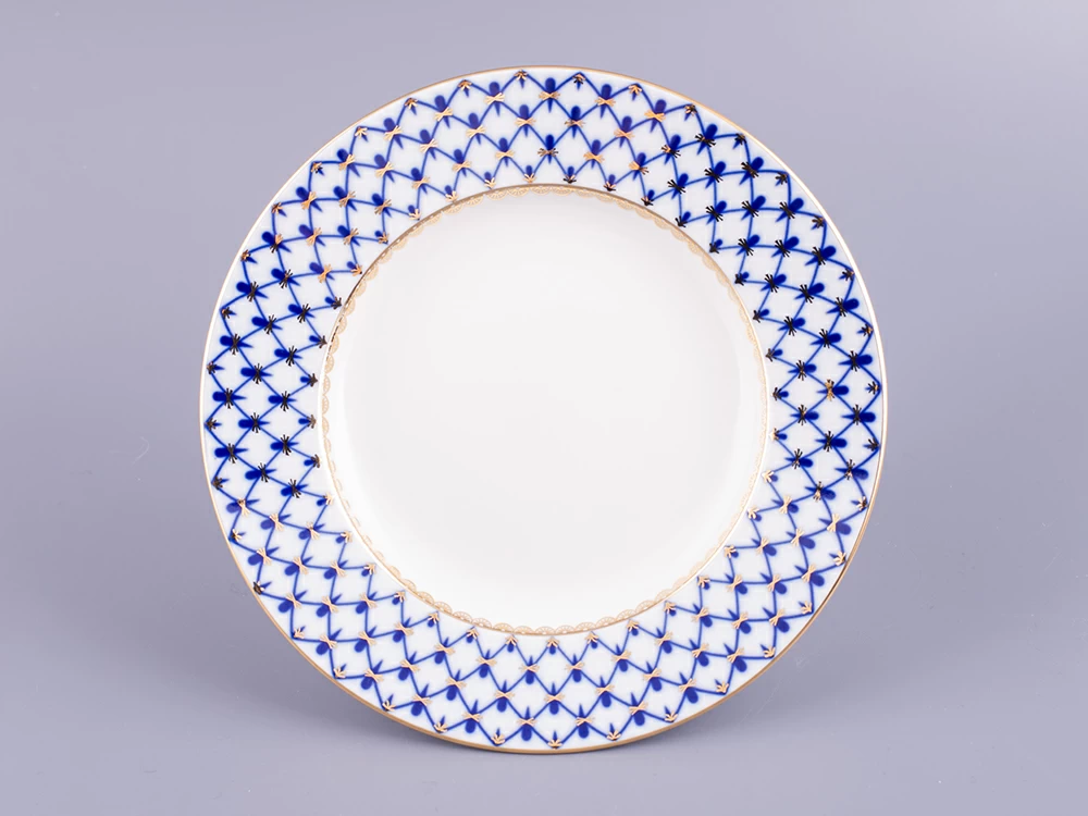 Императорский фарфоровый завод Тарелка глубокая Кобальтовая сетка 220 мм арт. 80.09951.00.1