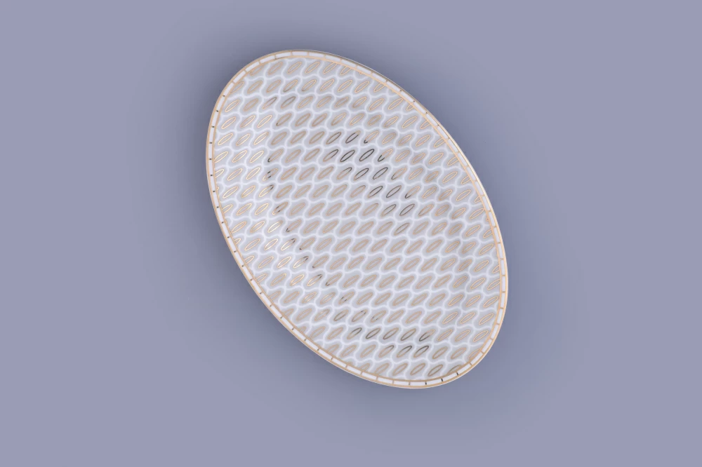 Блюдо овальное 230 мм форма Премиум рисунок Саламандра Грей арт. 80.44703.00.1