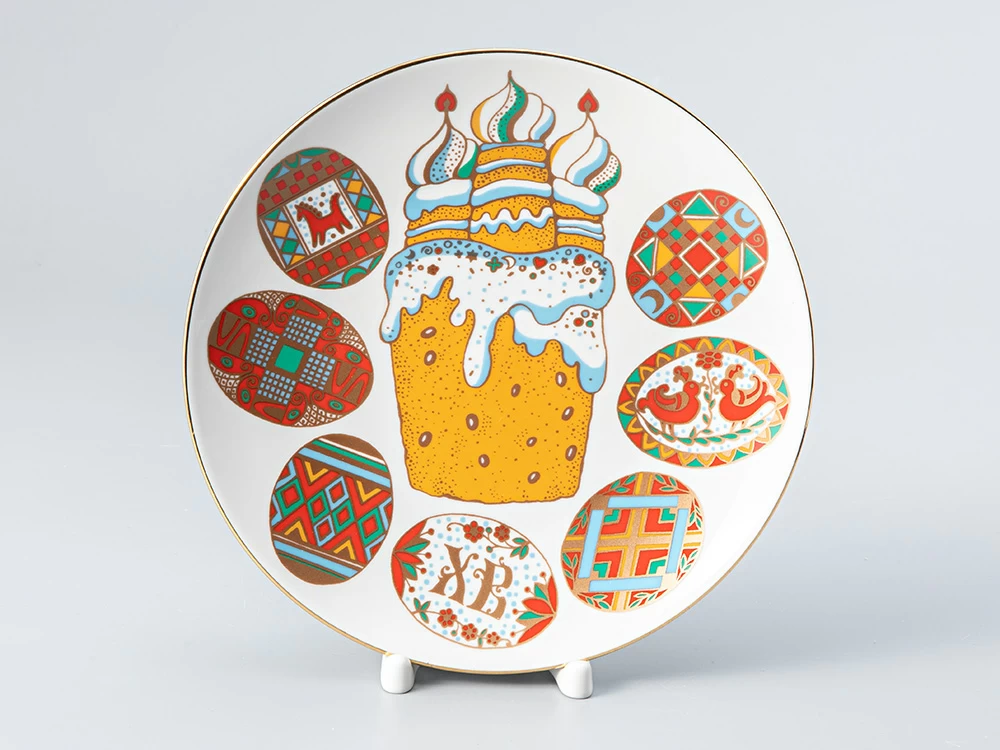 Декоративная тарелка 195 мм форма Эллипс Писанки арт. 80.51061.00.1