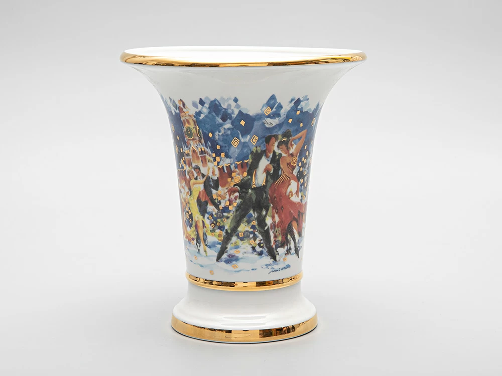 Ваза форма Ампирная рисунок Танго на Красной площади арт. 80.39849.00.1