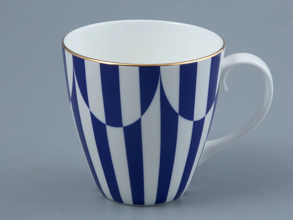 Бокал 470 мл форма Весна рисунок Да и нет Синий арт. 80.44736.00.1