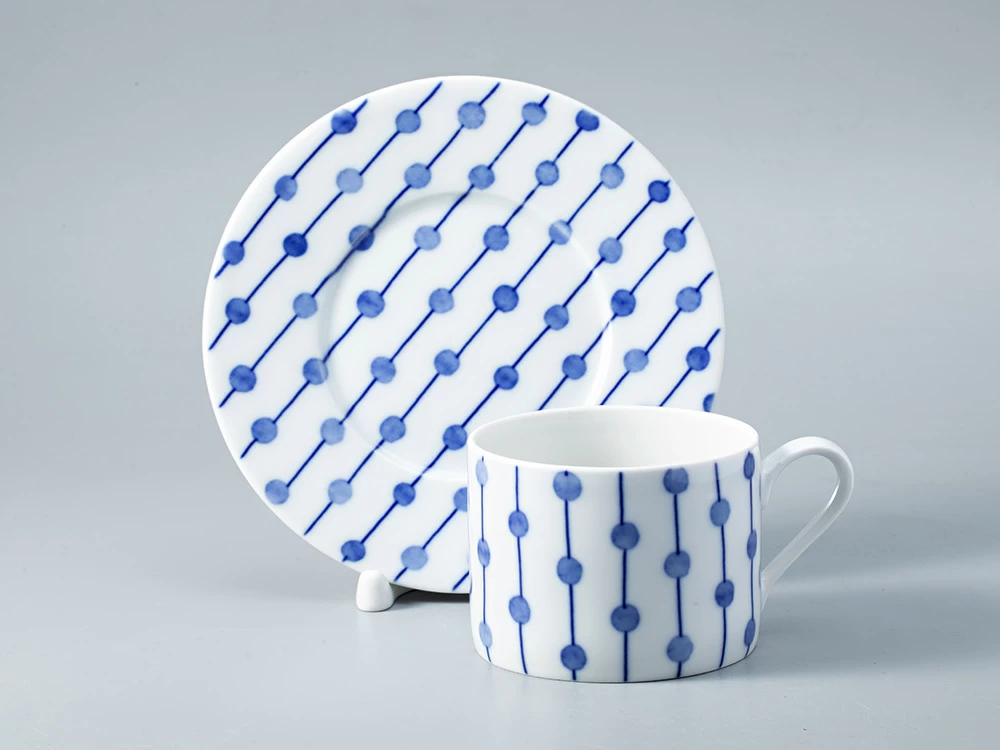 Чашка с блюдцем форма Соло рисунок Реки России. Лена арт. 81.28757.00.1