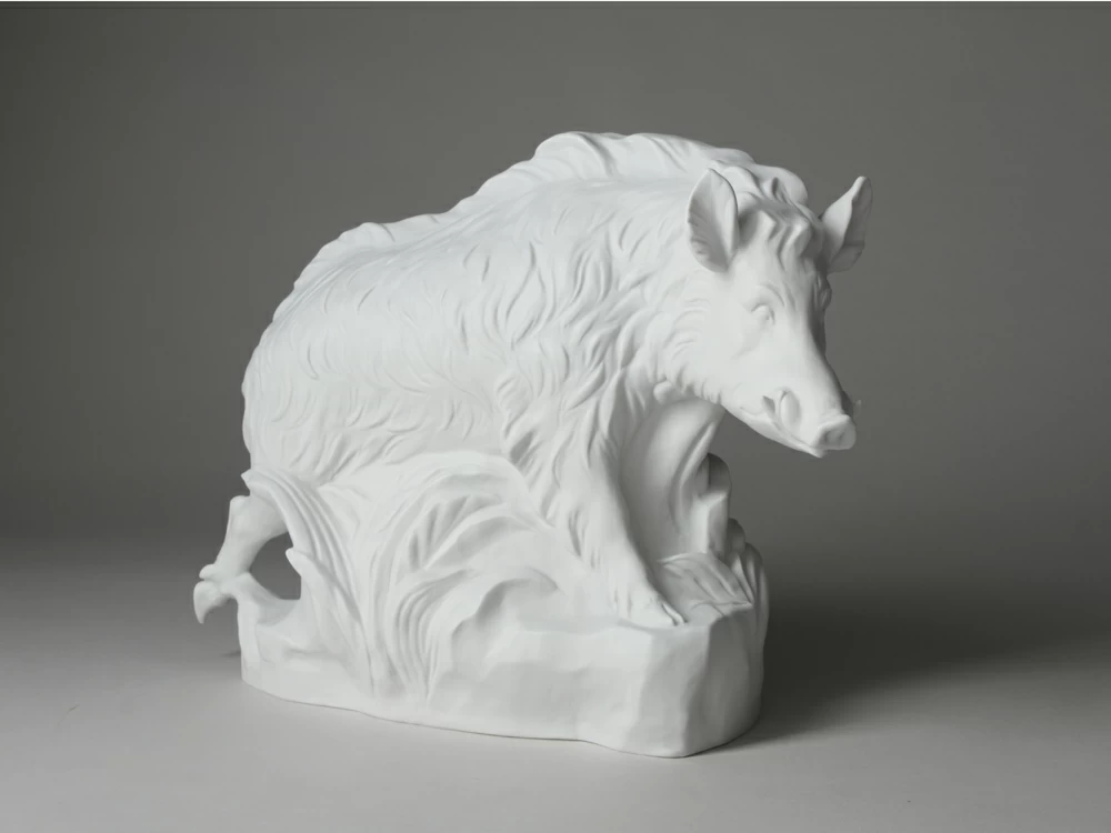 Скульптура Кабан белый арт. 82.91708.00.1