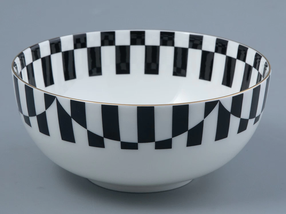 Салатник 160 мм форма Восточная рисунок Да и нет Черный арт. 80.45836.00.1