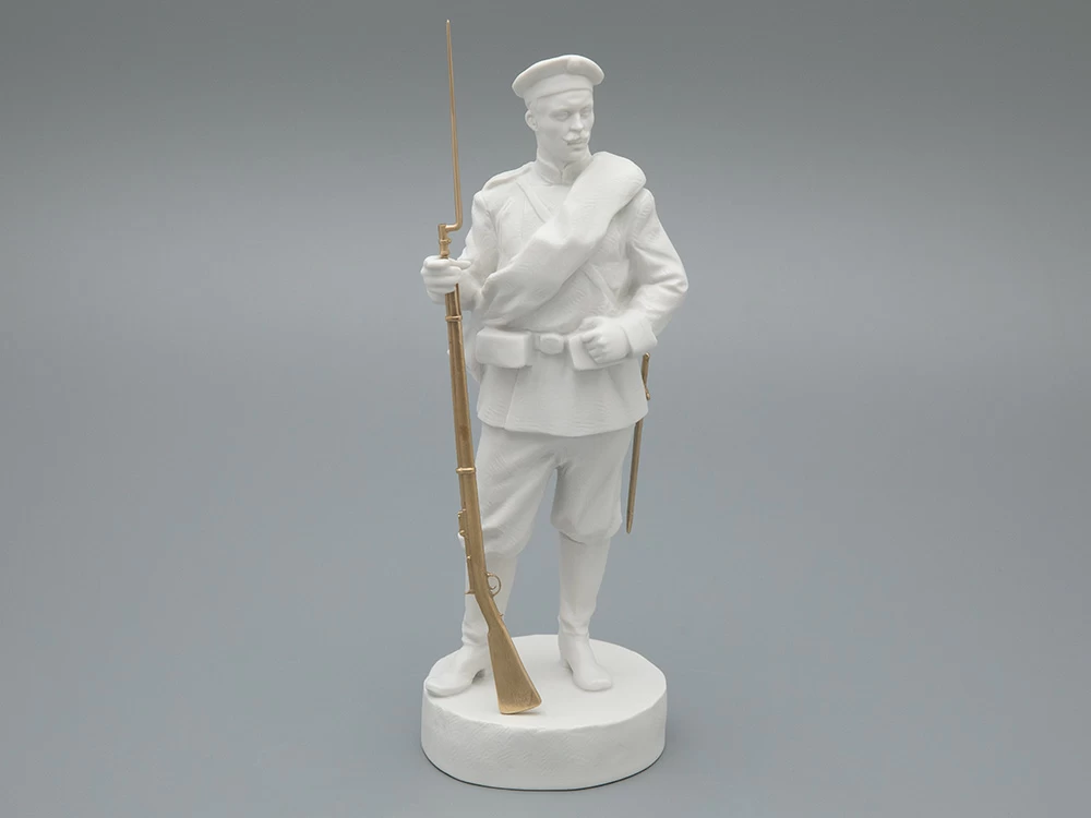 Скульптура Рядовой эпохи Александра III, в подарочной упаковке, рисунок Белый бисквит, арт 81.33430.00.1