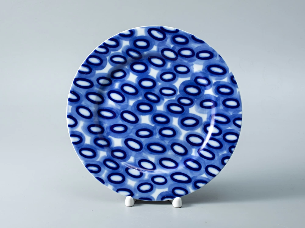 Императорский фарфоровый завод Тарелка мелкая 215 форма Европейская - 2 рисунок Реки России. Лена, арт. 80.35360.00.1