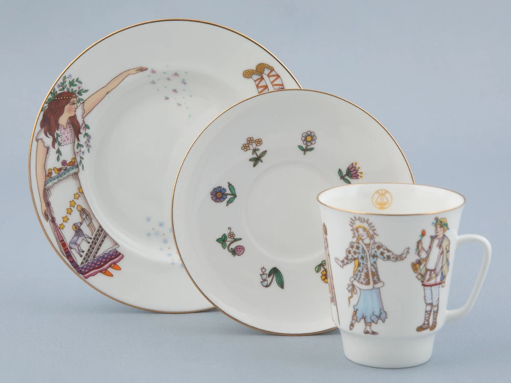 Трехпредметный комплект 165 мл форма Майская рисунок Опера Снегурочка, арт. 81.32231.00.1