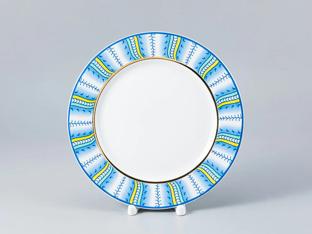 Тарелка форма Европейская 215 мм рисунок Высоцкая. Azzurro, арт. 80.37139.00.1