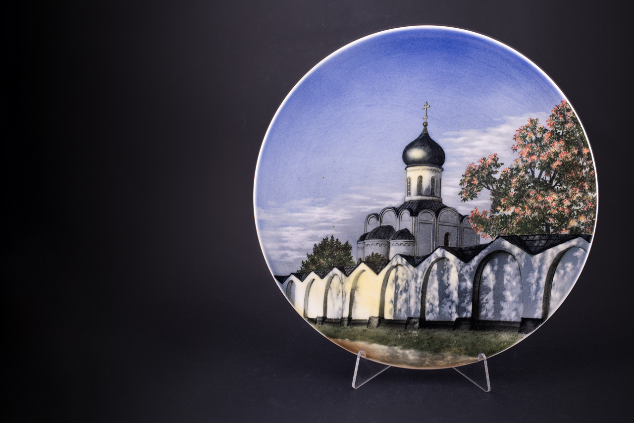 Декоративное блюдо Мужской монастырь, на форме Круглая, арт 60.03866.00.2