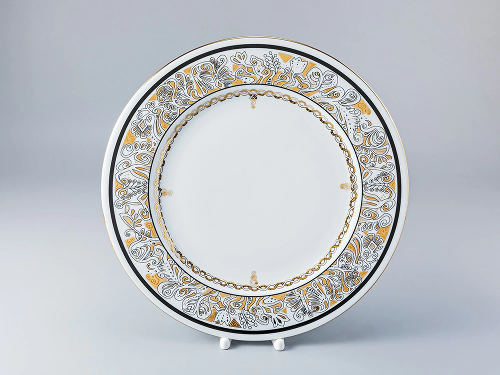 Тарелка 320 мм форма Европейская-2 рисунок Русский модерн арт. 80.84550.00.1