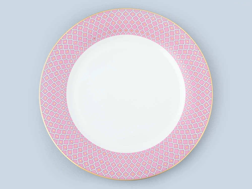 Тарелка плоская 270 мм, форма Стандартная 2, рисунок Астра 2 арт. 80.46796.00.1