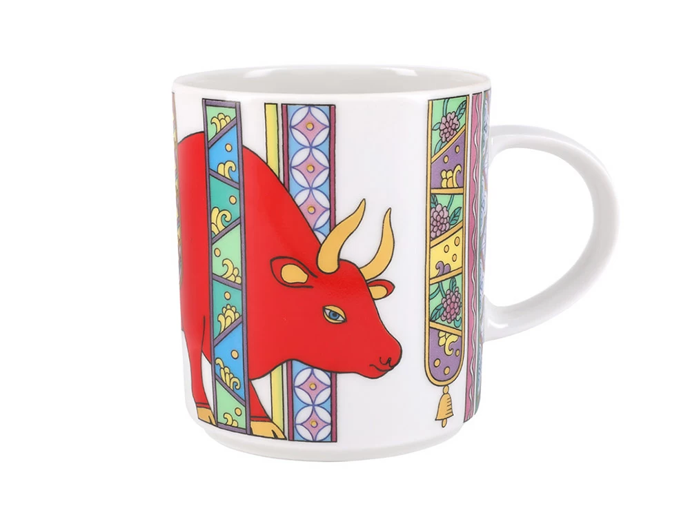 Кружка форма Стандарт рисунок Красный бык, арт.  80.99934.00.1