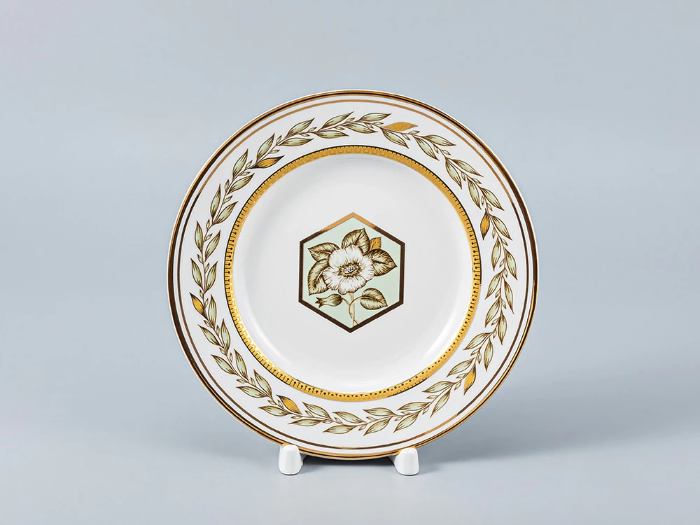 Тарелка мелкая 180 Гладкая Нефритовый фон 2 арт. 80.65697.00.1