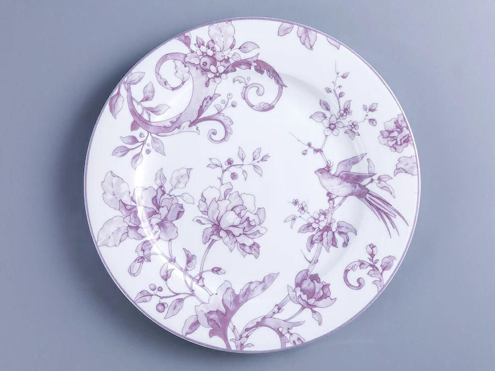 Тарелка мелкая 215 мм, форма Европейская, рисунок Monplaisir Violet (Монплезир Виолет), арт. 80.37452.00.5