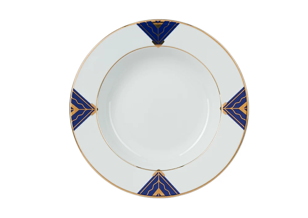 Императорский фарфоровый завод Тарелка глубокая 225 мм форма Европейская-2 рисунок Калевала арт. 80.92303.00.1