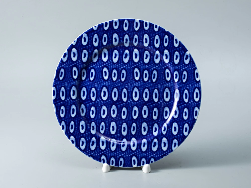 Императорский фарфоровый завод Тарелка мелкая 215 форма Европейская - 2 рисунок Реки России. Ангара, арт. 80.35356.00.1