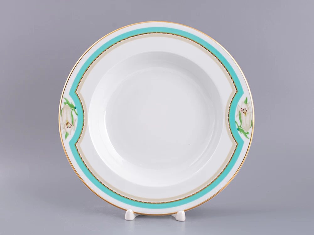 Тарелка глубокая 225 мм, форма Европейская-2, рисунок Северная Аврора, арт. 80.85346.00.1