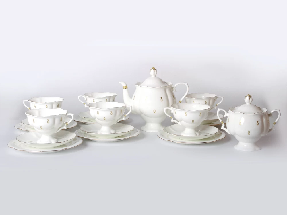 Сервиз чайный форма Наташа рисунок Петельки, 6 персон 20 предметов арт. 81.20924.00.1