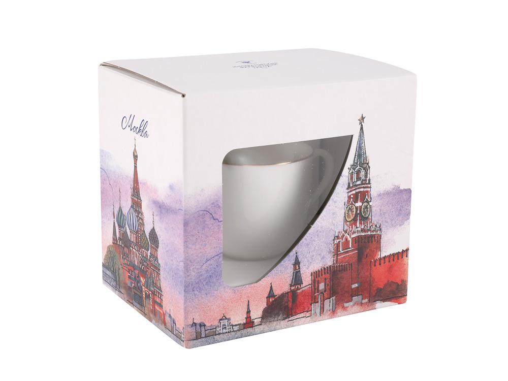 Подарочный набор 180 мл форма Ландыш рисунок Золотой кантик упаковка подарочная Москва арт.  81.27593.00.1