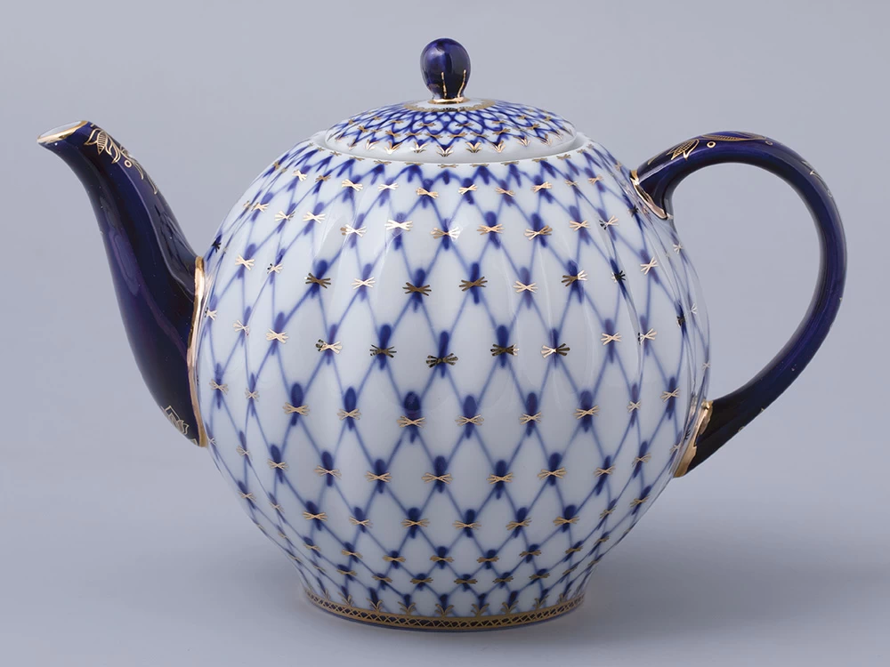 Чайник доливной Тюльпан Кобальтовая сетка 2000 мл арт. 80.00232.00.1