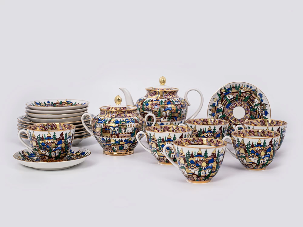 Сервиз чайный, форма Весенняя, рисунок Русская фантазия, арт. 81.20886.00.1