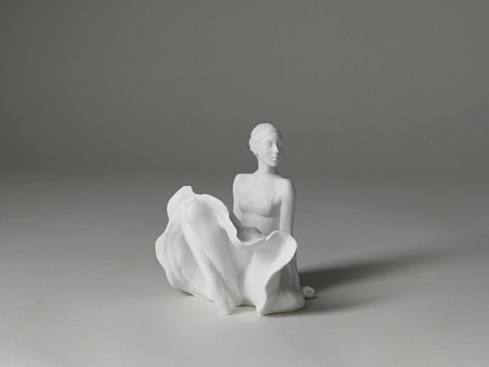 Скульптура форма В пуантах рисунок Белый арт. 82.91483.00.1