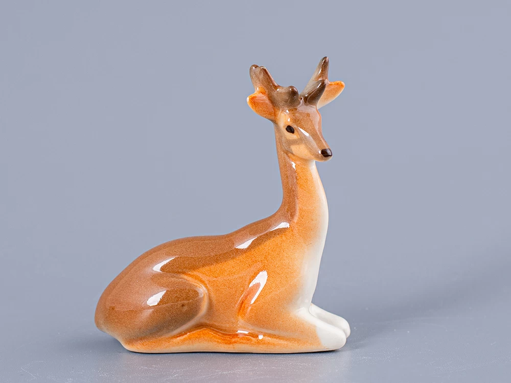 Скульптура Олень лежащий малый размер, арт. 82.01046.00.1