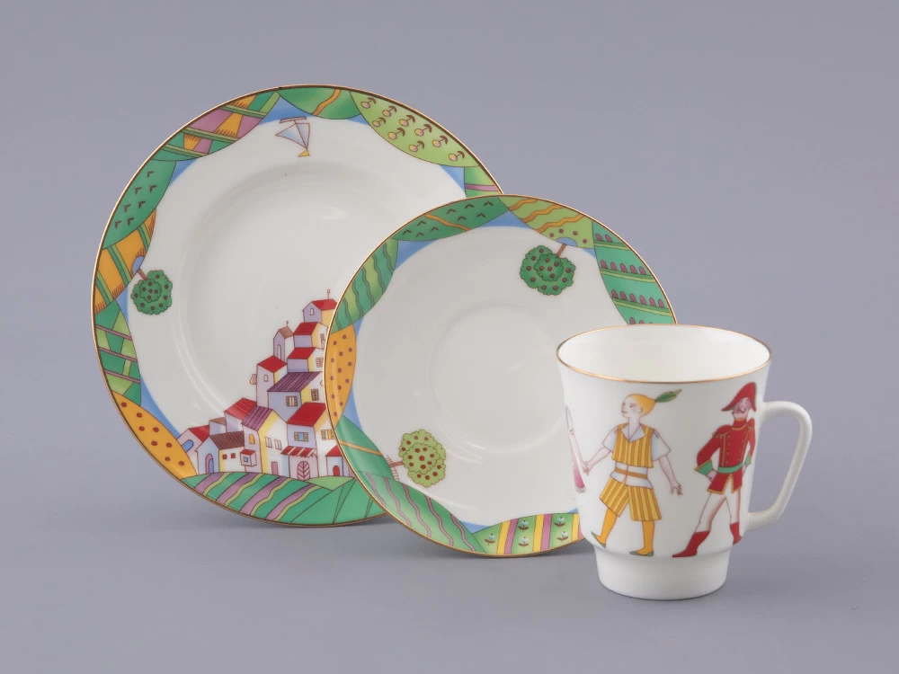 Трехпредметный комплект 165 мл форма Майская рисунок Балет Чиполлино, арт. 81.28737.00.1