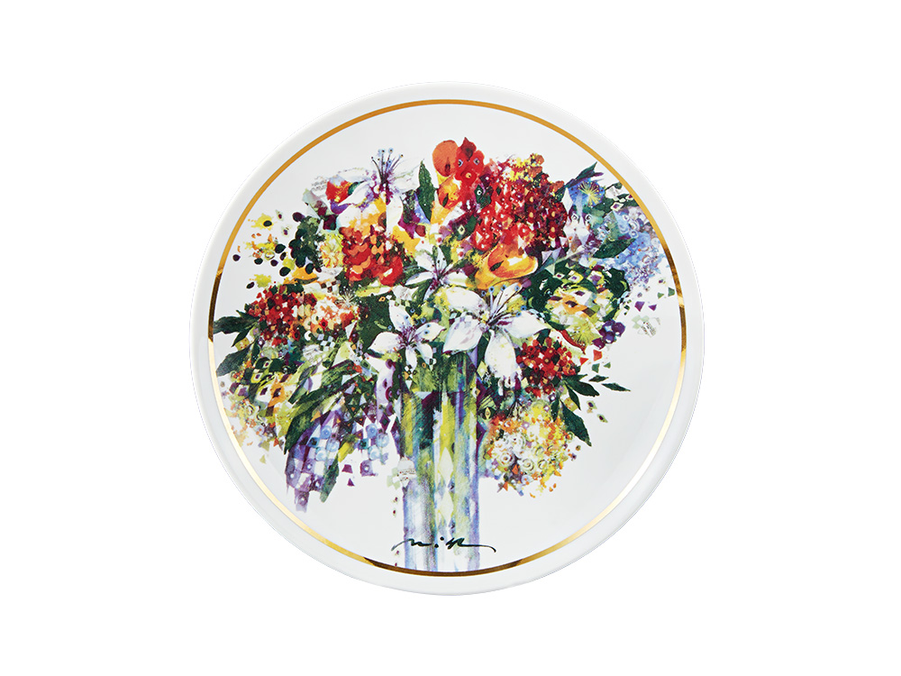 Тарелка декоративная 195 мм форма Эллипс рисунок Весенний букет/Spring Bouquet, арт. 80.36788.00.1
