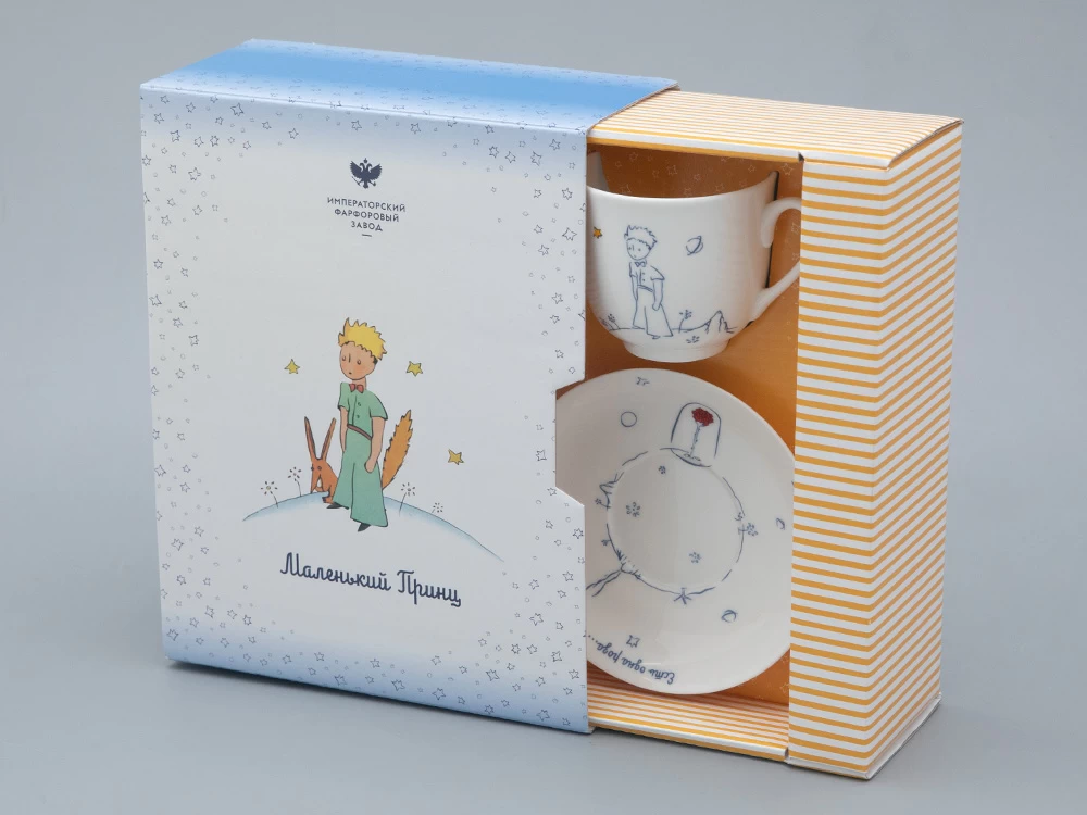 Подарочный набор форма Ландыш рисунок Маленький Принц и Роза, арт. 81.27751.00.1