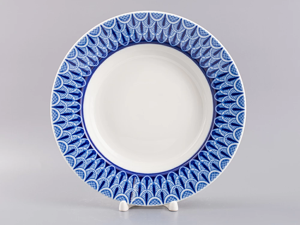 Тарелка 220 мм форма Глубокая, рисунок Ажур, арт.80.99827.00.1