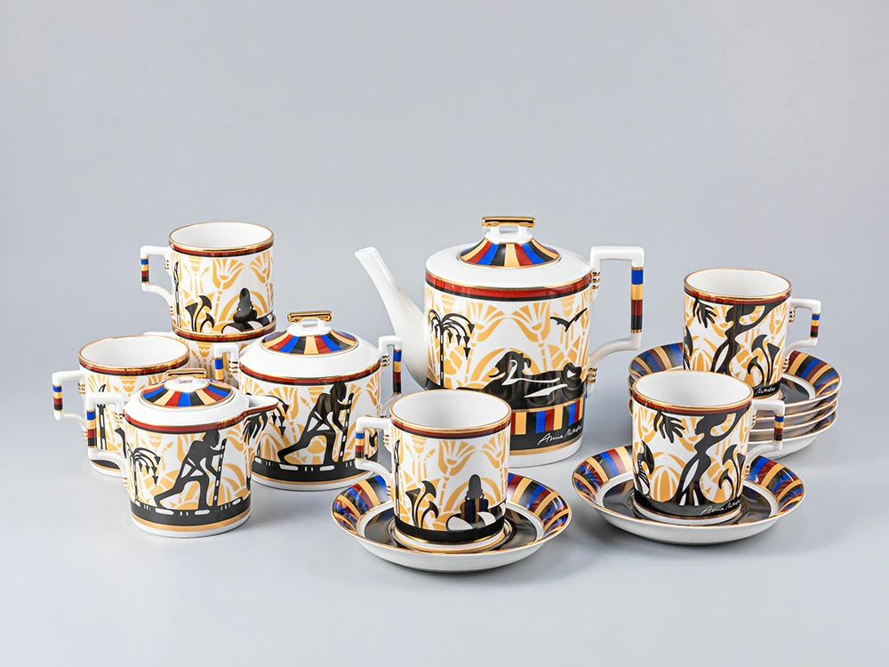 Сервиз чайный форма Гербовая рисунок Анна Нетребко, 6 персон 15 предметов, арт. 81.24966.00.1