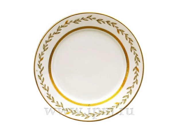 Императорский фарфоровый завод Тарелка Европейская Нефритовый фон 220мм арт. 80.67401.00.1