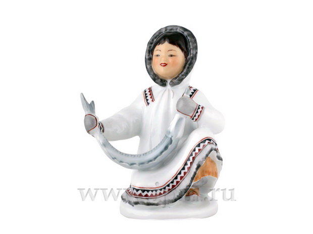 Скульптура Якутка с севрюгой арт. 82.00960.00.1