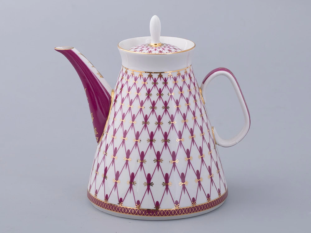 Чайник доливной 1350 мл форма Молодежная рисунок Сетка-Блюз 2 арт. 80.92728.00.1